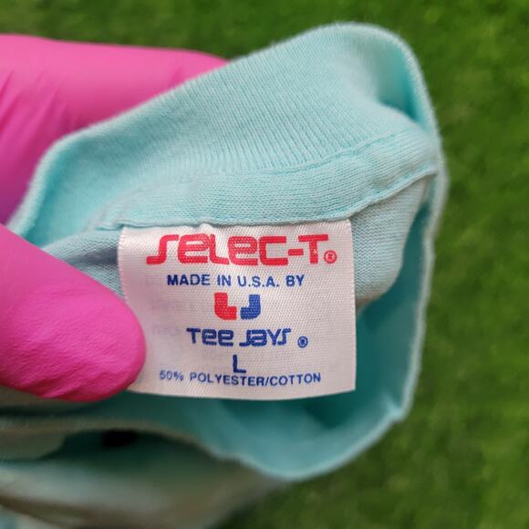 VTG 1996 Rasta Macarena Dance Craze T-Shirt L Single Stitch USA Tee Jays - Picture 6 of 7